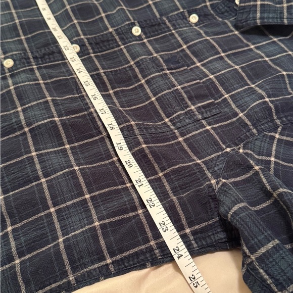 American Eagle Outfitters Blue Plaid Button Down Shirt 100% cotton - Picture 9 of 9